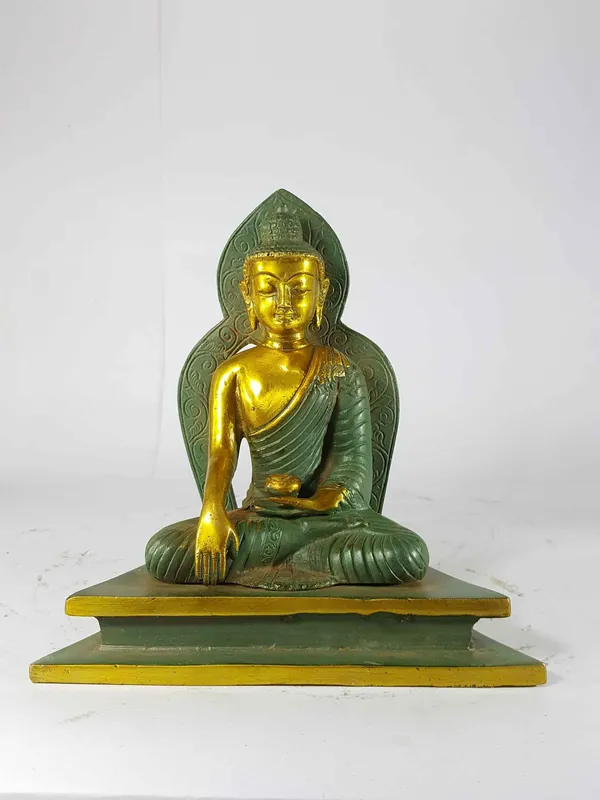 Statue de Bouddha Shakyamuni en fonte de sable