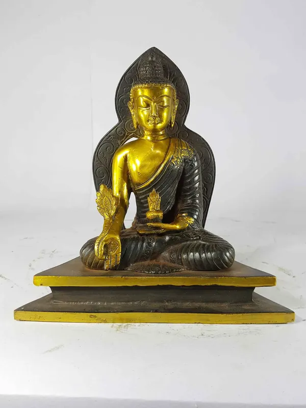Statue de Médecine Bouddha en fonte de sable