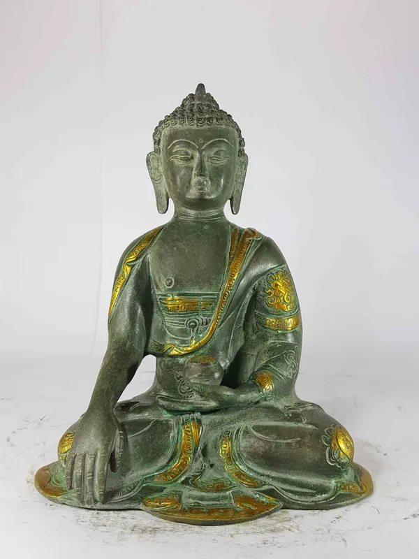 Statue de Shakyamuni Bouddha en fonte de sable