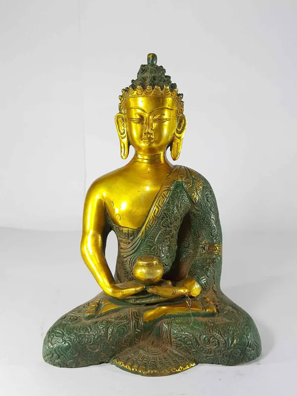 Statue de Bouddha Amitabha en fonte de sable