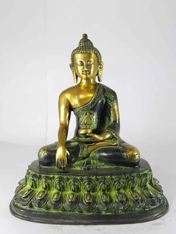 Statue de Shakyamuni Bouddha en fonte de sable