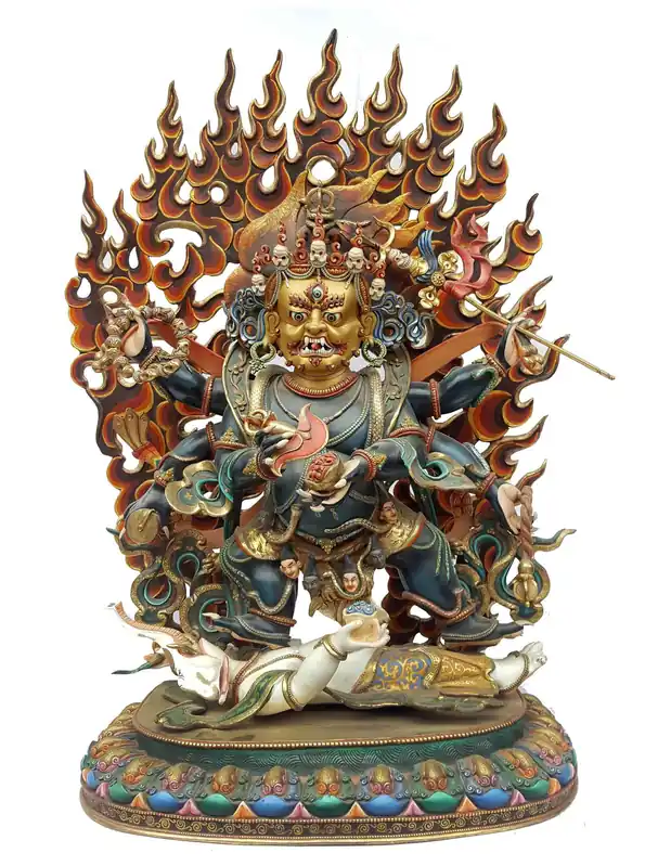 Statue de Mahakala Noir