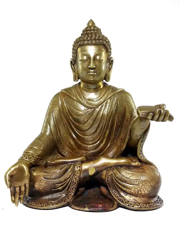 Statue du Bouddha Dipankar assis