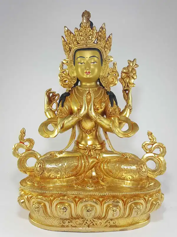 Statue de Chenrezig Khercheri Avalokitesvara