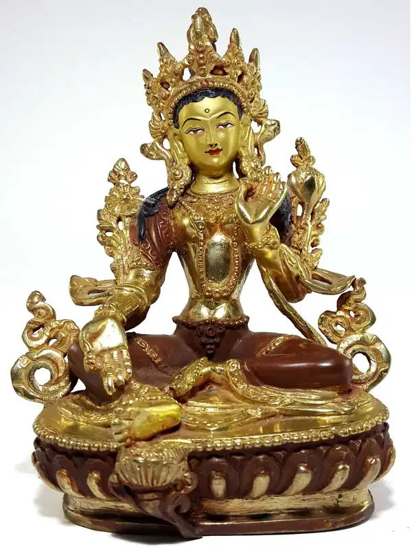 Statue de la Tara Verte faite à la main du Népal