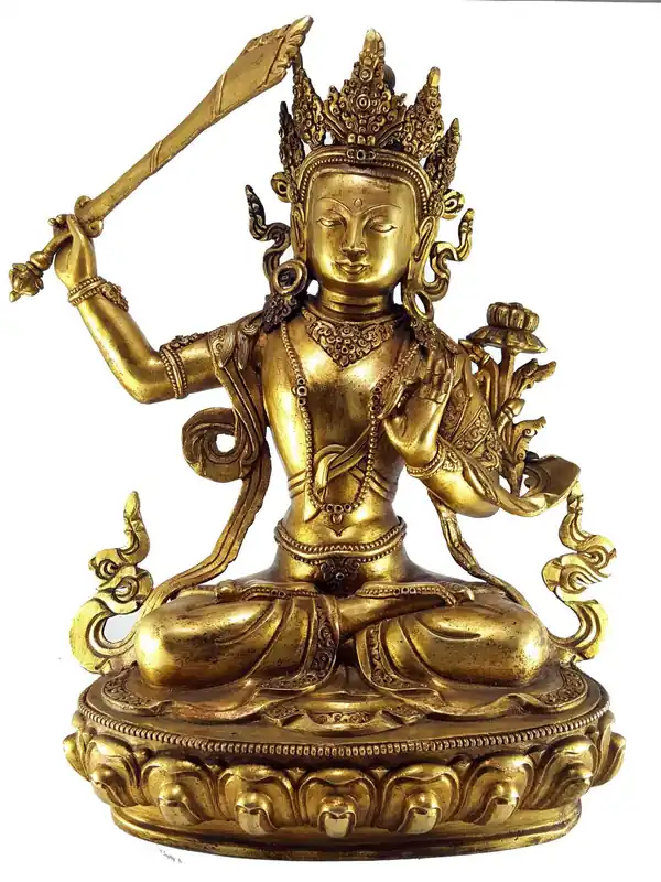 Statue de Manjushree, bouddhiste