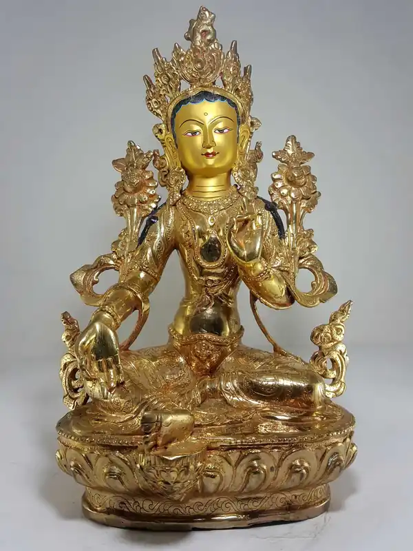 Statue de la Tara Verte au Visage Peint