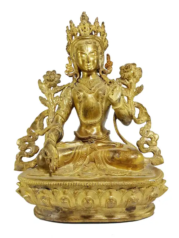 Statue de la Tara Blanche de style Newar