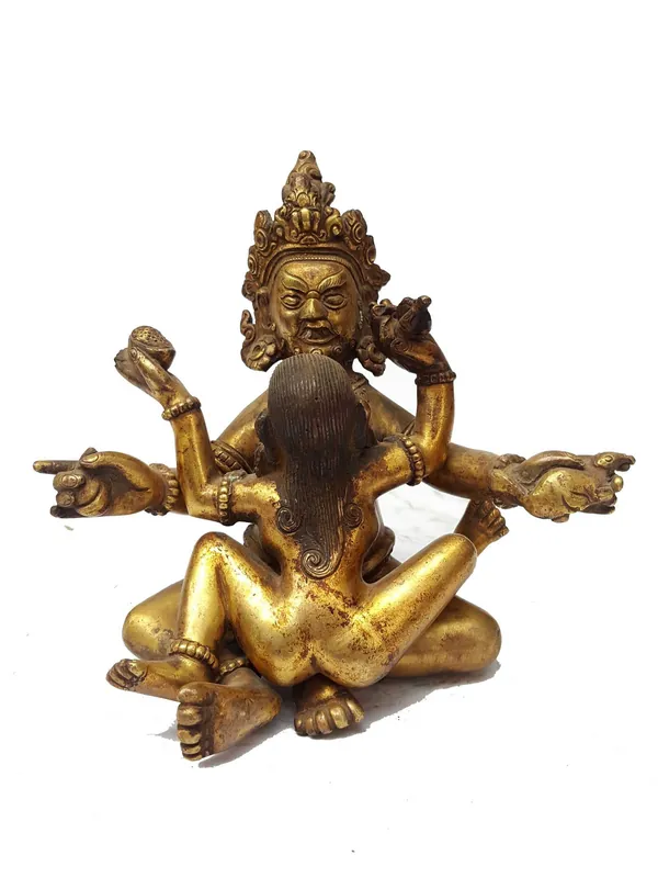Statue de Kuber Shakti Yellow Jambala