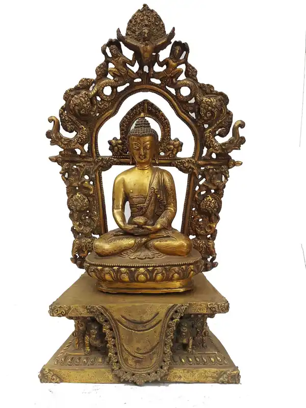Statue bouddhiste d’Amitabha Bouddha du Népal