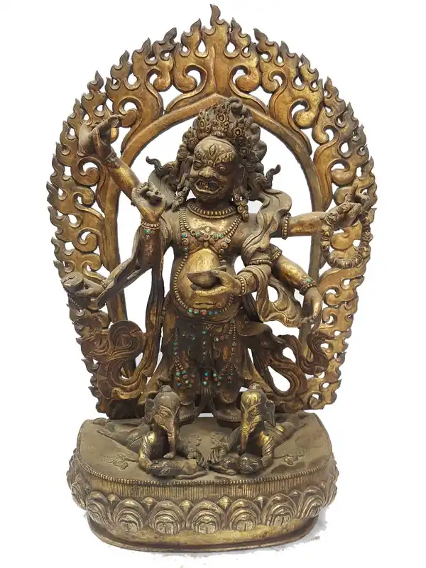 Statue de Mahakala tibétain du Népal
