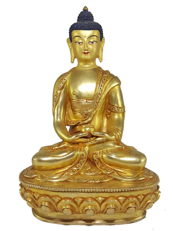 Statue tibétaine d’Amitabha Bouddha du Népal