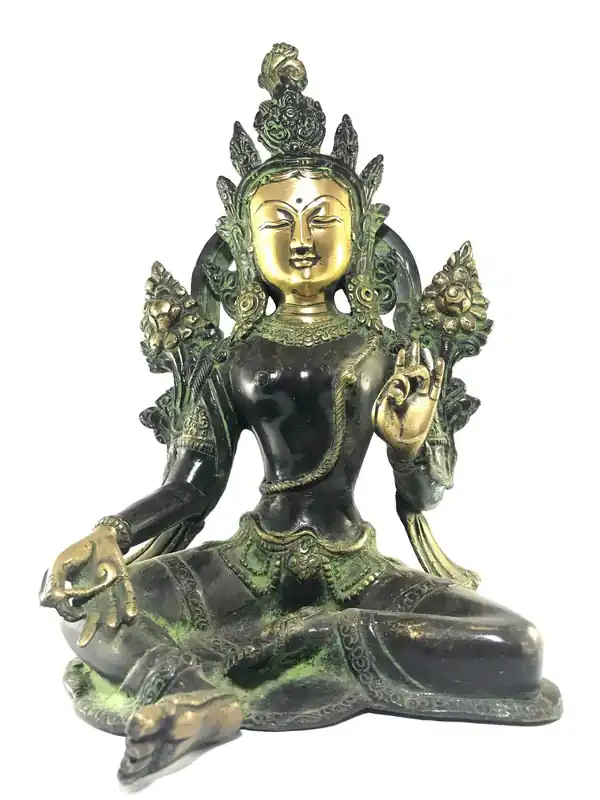 Statue de la Tara Verte tibétaine