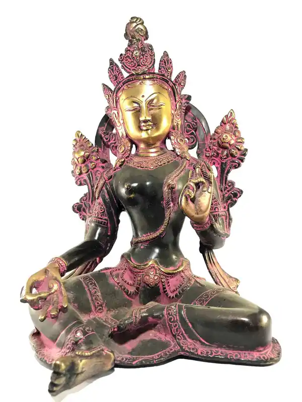 Statue de la Tara Verte tibétaine du Népal