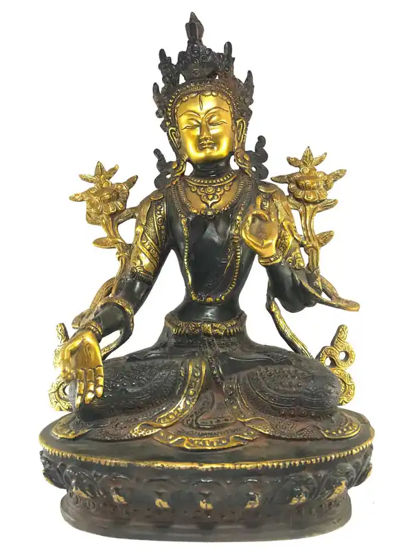 Statue de la Déesse Blanche Tara du Népal