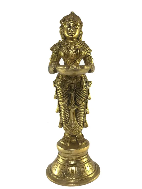Statue de Gandharva Porte-Bougie