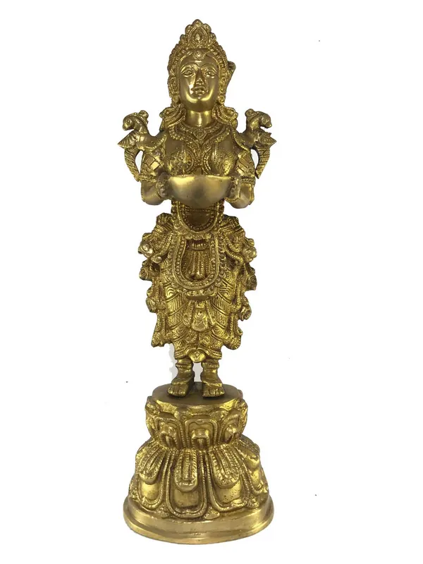 Statue de Gandharva Porte-Bougie