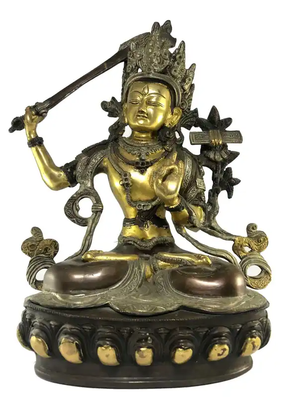 Statue de Manjushree tibétain du Népal