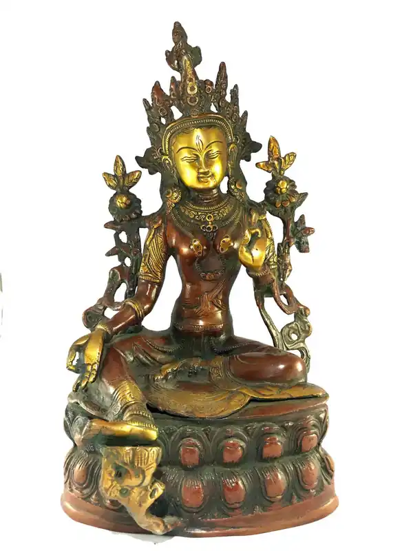 Statue de la déesse tibétaine Green Tara
