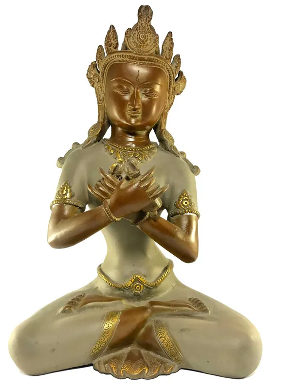 Statue de Vajradhara en finition de pierre