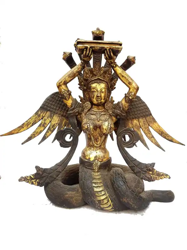 Statue tibétaine de Naga Kanya