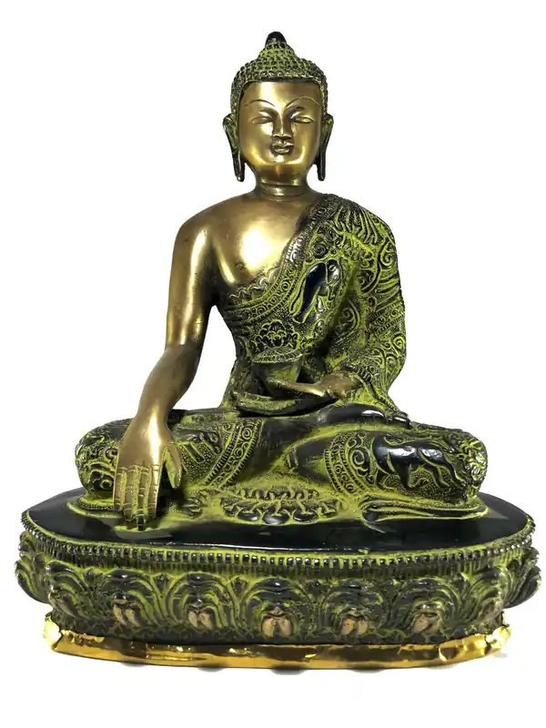 Statue monastique du Bouddha Shakyamuni