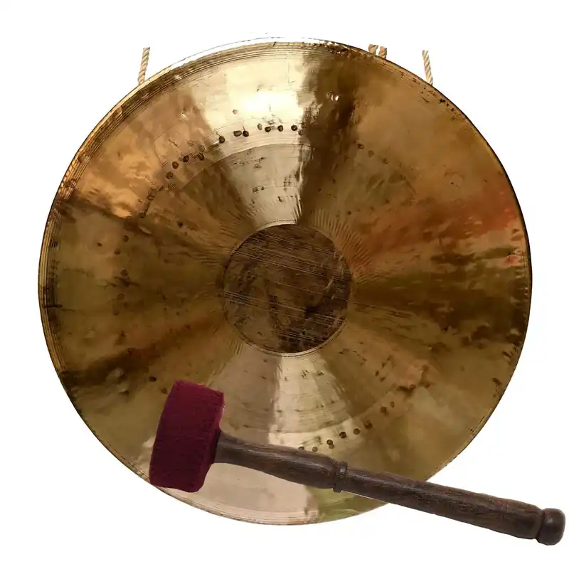 Gong en laiton martelé à la main
