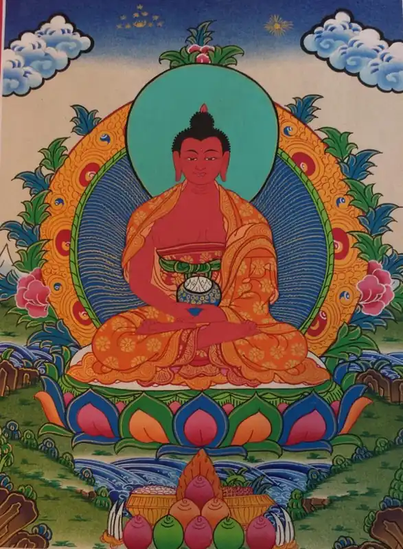 Thangka du Bodhisattva Amitabha Buddha