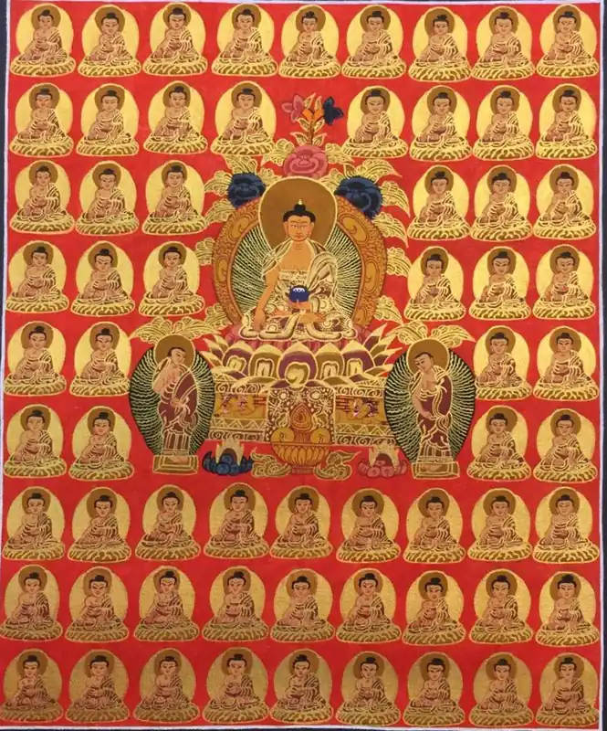 Thangka des 35 Bouddhas