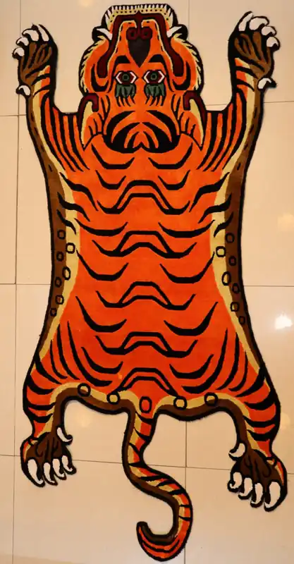 Design de tapis tibétain du Tigre