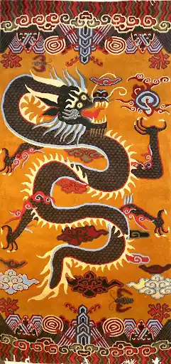 Tapis de dragon tibétain