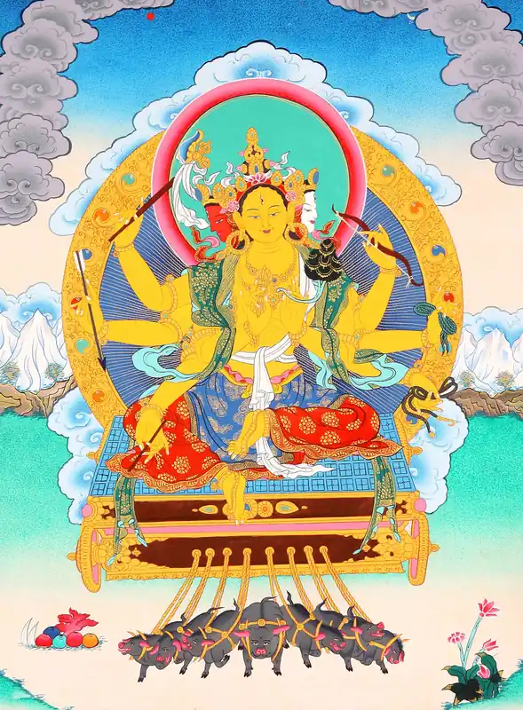 Peinture de Thangka de Marichi