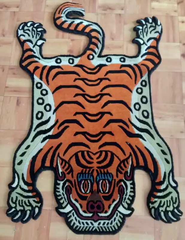 Petit tapis tigre tibétain