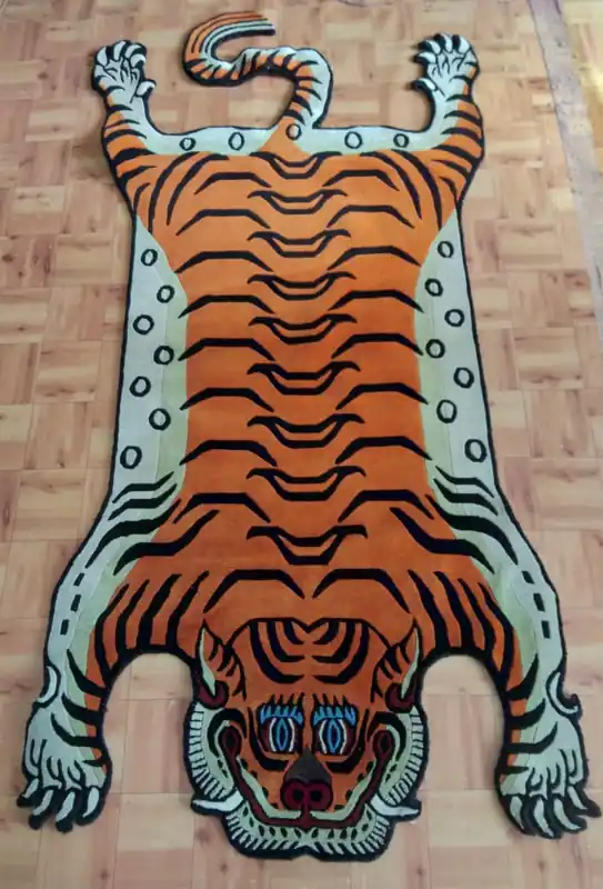 Grand tapis tigre tibétain