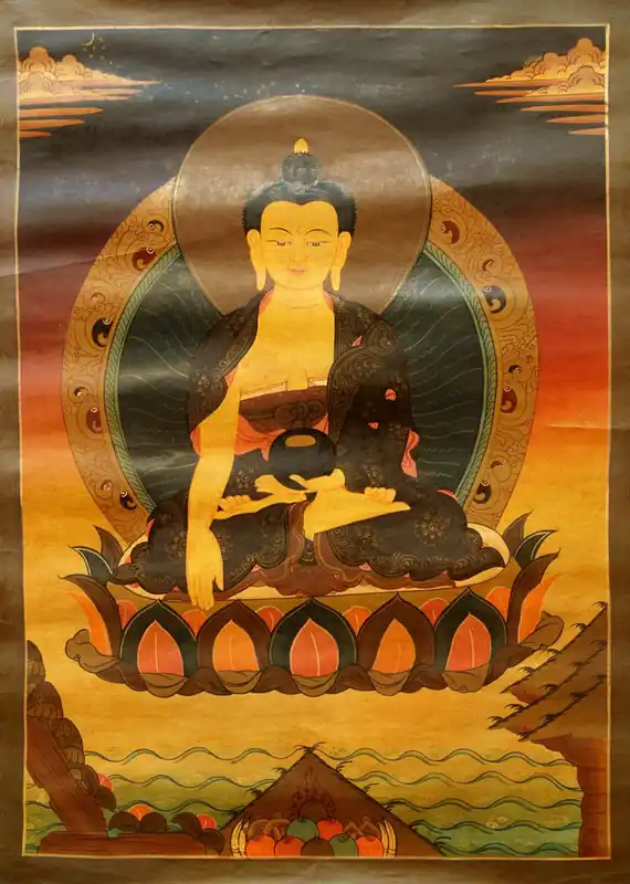 Thangka de Shakyamuni Bouddha