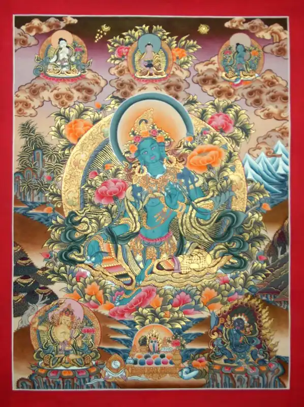 Divinité éveillée – Tara Verte
