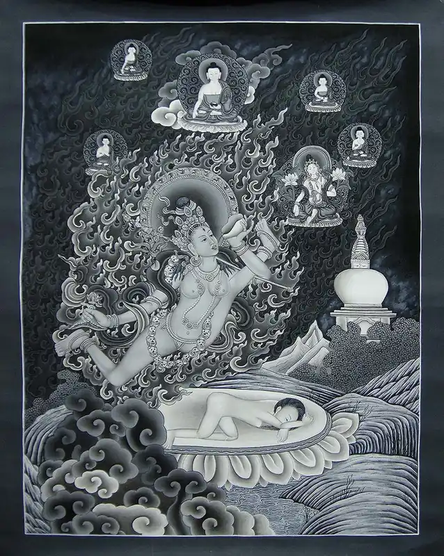 Thangka de Vidhyadhari