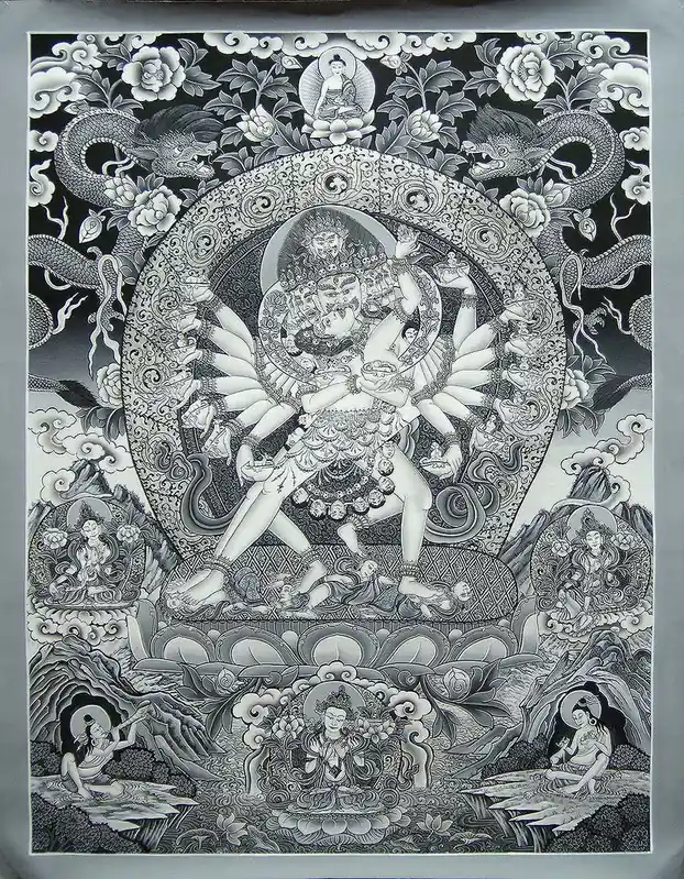 Thangka Newari de Hayvajra