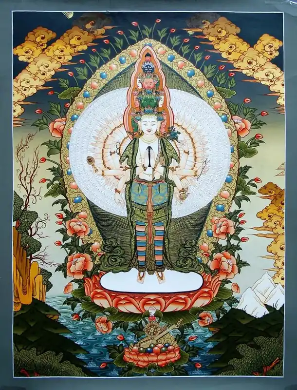 Sahasrabhuja Avalokitesvara Thangka