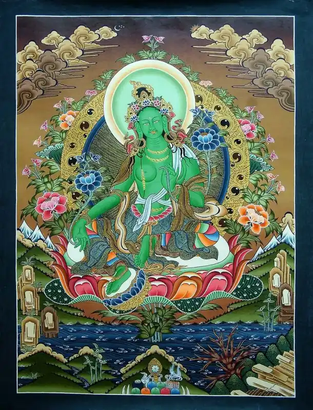 Déesse du Lotus – Tara Verte