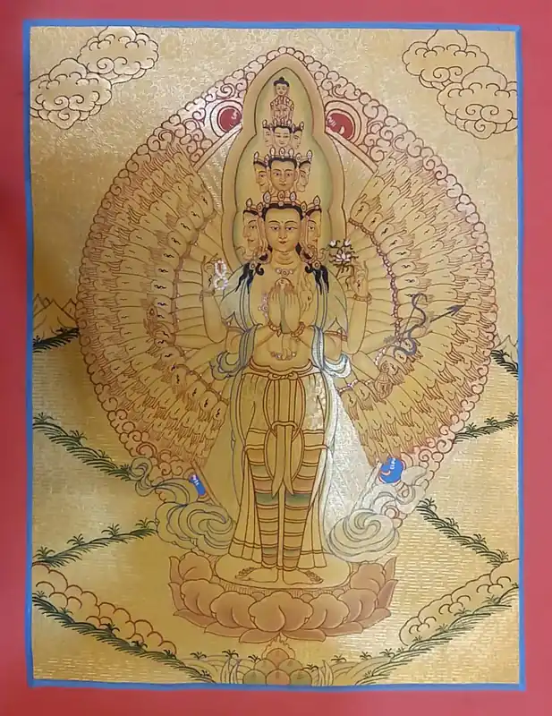 Avalokitesvara dans l’art du Thangka tibétain