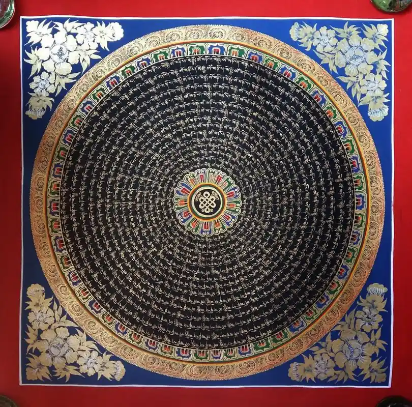 Mandala tibétain d’Om Mane Padme Hum