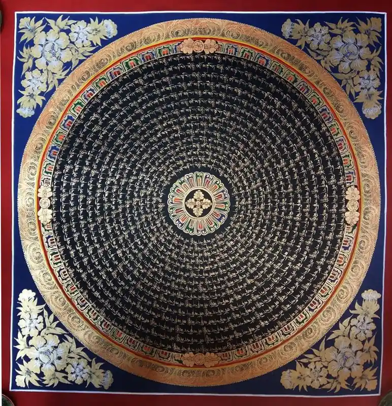 Mantra Mandala avec double vajra