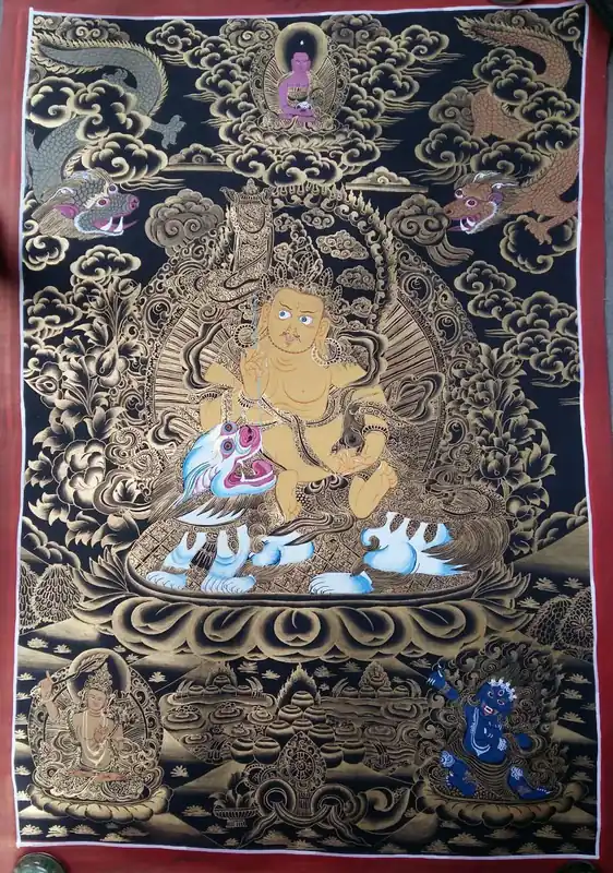 Thangka de Dzambhala