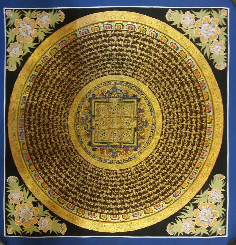 Om Mani Padme Hum est un mantra sacré du bouddhisme tibétain, souvent traduit par « Le joyau dans le lotus ». Ce mantra est associé à la compassion et à la sagesse