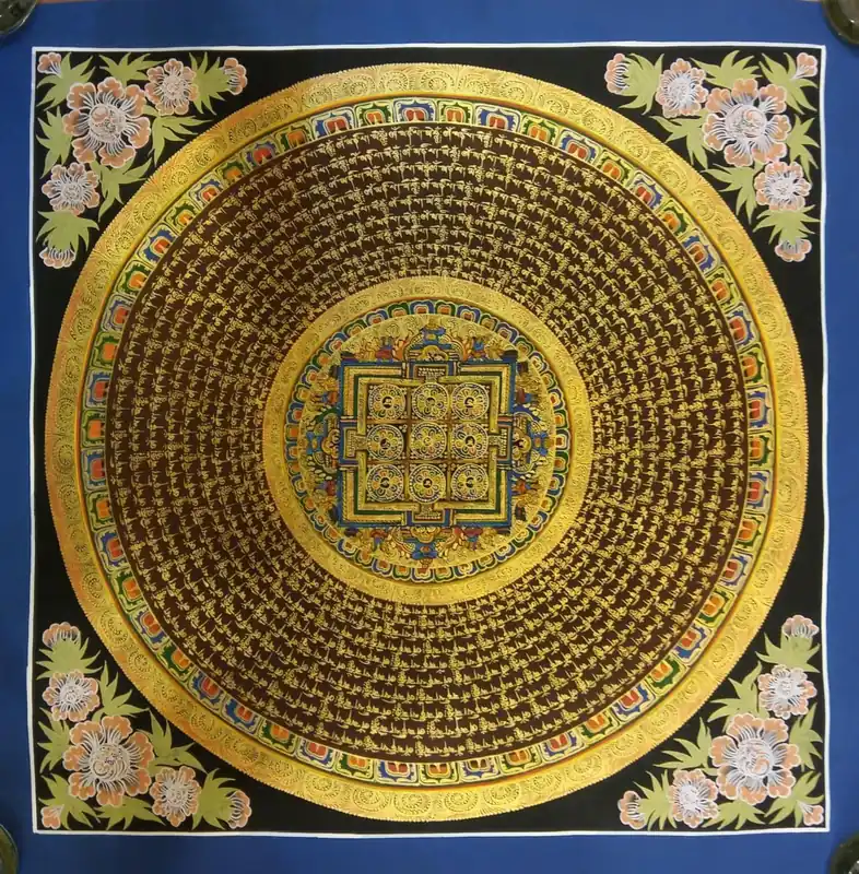 Om Mani Padme Hum Thangka Mandala
