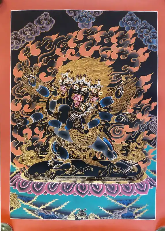 Thangka tibétain de Vajrakilaya