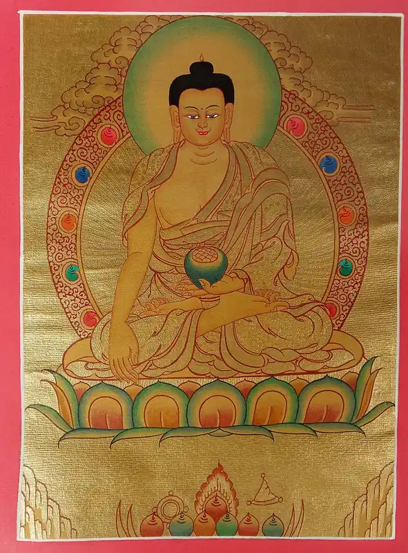Shakyamuni Buddha Traditional Thangka Art