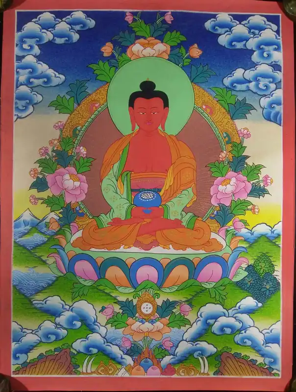 Art traditionnel d’Amitabha Bouddha