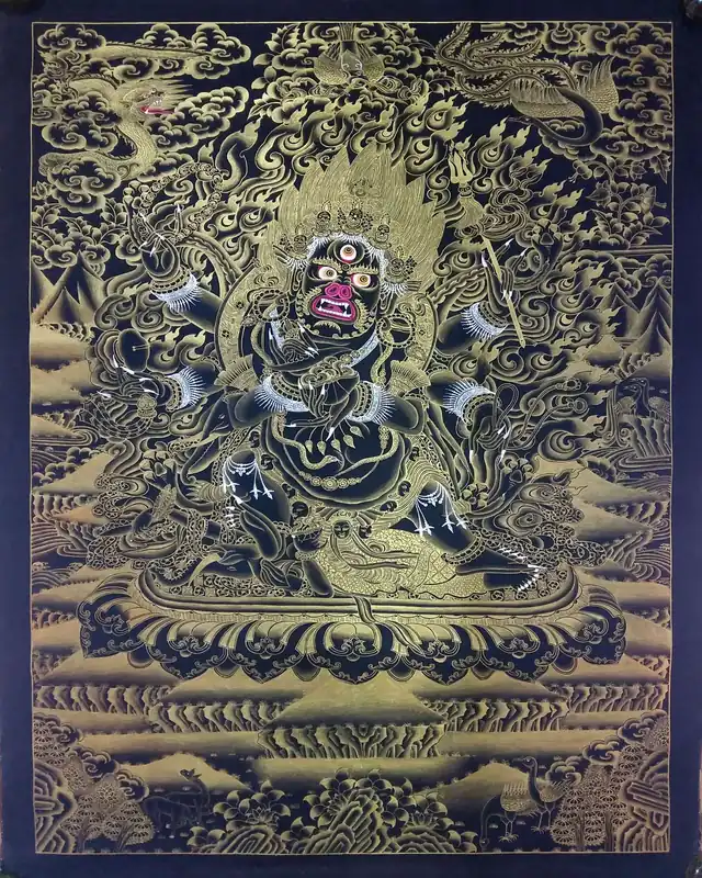 Rituel de Mahakala Thangka